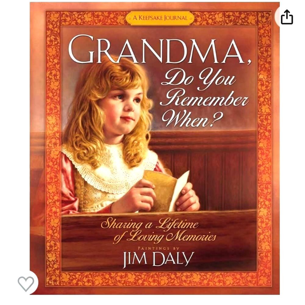 Grandma Do You Remember When? Journal Memoir Keepsake Book